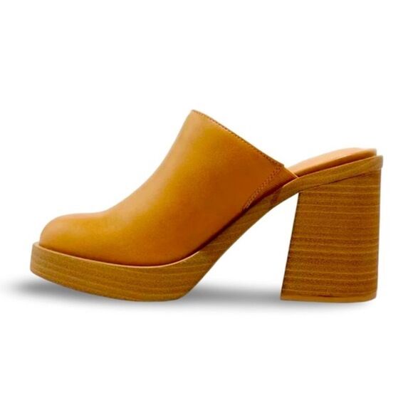 Tess Platform Mule Heels - Universal Thread Tan Size 7 NWT - Picture 1 of 10